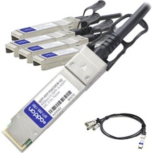 [QSFP-4SFP-PDAC50CM-AO/NEW] AddOn MSA and TAA Compliant 40GBase-CU QSFP+ to 4xSFP+ Direct Attach Cable (Passive Twinax, 0.5m)