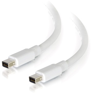 [54411/NEW] C2G 6ft Mini DisplayPort Cable M/M - White