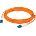 AddOn 2m LC (Male) to LC (Male) Orange OM1 Duplex Fiber OFNR (Riser-Rated) Patch Cable