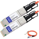 AddOn Cisco QSFP-H40G-AOC1M to Juniper Networks JNP-40G-AOC-1M Compatible TAA Compliant 40GBase-AOC QSFP+ to QSFP+ Direct Attach Cable (850nm, MMF, 1m)