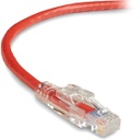 Black Box GigaBase 3 CAT5e 350-MHz Lockable Patch Cable (UTP), Red, 10-ft. (3.0-m)