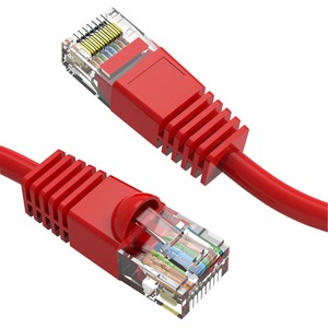 [C6MB-R1-AX/NEW] Axiom 1FT CAT6 550mhz Patch Cable Molded Boot (Red)