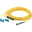 AddOn 7m MPO (Female) to 8xLC (Male) 8-strand Yellow OS1 Fiber Fanout Cable