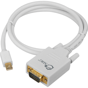 [CB-DP0Y11-S1/NEW] SIIG 3ft Mini DisplayPort to VGA Converter Cable (mDP to VGA)