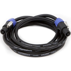 [8769/NEW] Monoprice 10ft 2-conductor NL4 Female to NL4 Female 12AWG Speaker Twist Connector Cable