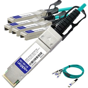 [QSFP-4X10G-AOC3M-AO/NEW] AddOn Cisco QSFP-4X10G-AOC3M Compatible TAA Compliant 40GBase-AOC QSFP+ to 4xSFP+ Direct Attach Cable (850nm, MMF, 3m)