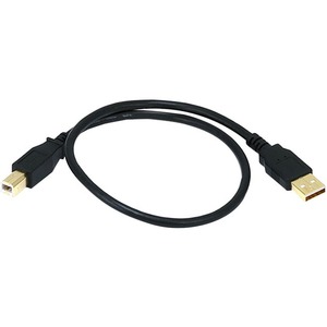 [5436/NEW] Monoprice 1.5ft USB 2.0 A Male to B Male 28/24AWG Cable - (Gold Plated)