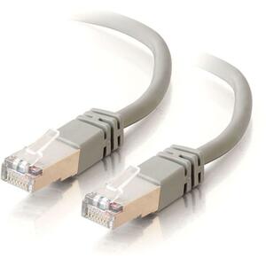 [27260/NEW] C2G-14ft Cat5e Molded Shielded (STP) Network Patch Cable - Gray