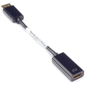 [EVNDPHDMI-MF-R3/NEW] Black Box DisplayPort Adapter, 32 AWG, DisplayPort Male to HDMI Female