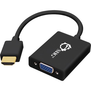 [CE-H22311-S1/NEW] SIIG Aluminum HDMI to VGA Adapter Converter with Audio