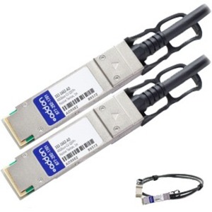 [332-1662-AO/NEW] AddOn Dell 332-1662 Compatible TAA Compliant 40GBase-CU QSFP+ to QSFP+ Direct Attach Cable (Passive Twinax, 1m)