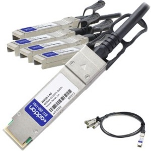 [X66120-1-AO/NEW] AddOn NetAPP X66120-1 Compatible TAA Compliant 40GBase-CU QSFP+ to 4xSFP+ Direct Attach Cable (Passive Twinax, 1m)