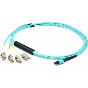 [ADD-MPO-4LC3M5OM3/NEW] AddOn 3m MPO (Female) to 8xLC (Male) 8-strand Aqua OM3 Fiber Fanout Cable