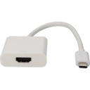 AddOn 9in USB 3.1 (C) Male to HDMI Female White Video Adapter