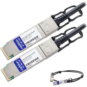 [QFX-QSFP-DAC-3M-AO/NEW] AddOn Juniper Networks QFX-QSFP-DAC-3M Compatible TAA Compliant 40GBase-CU QSFP+ to QSFP+ Direct Attach Cable (Passive Twinax, 3m)