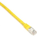 Black Box Cat6 250-MHz Shielded, Stranded Cable SSTP (PIMF), PVC, Yellow, 7-ft. (2.1-m)