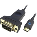 Comprehensive Type-C Male to VGA Male Cable - 1.8m