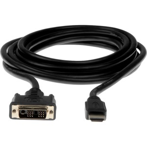 [Y10C125-B1/NEW] Rocstor Premium HDMI to DVI-D Cable - M/M - 10 ft - 1 x DVI-D Male - 1 x Male HDMI - Gold-plated Contacts - Black