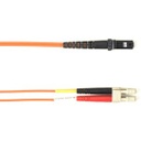 Black Box 1-m, LC-MTRJ, 62.5-Micron, Multimode, PVC, Orange Fiber Optic Cable