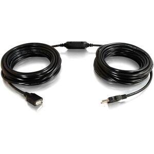 [38988/NEW] C2G 25ft USB Active Extension Cable - USB 2.0 A M/F (Center Booster Format)