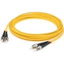 AddOn 6m ST (Male) to ST (Male) Yellow OS1 Duplex Fiber OFNR (Riser-Rated) Patch Cable