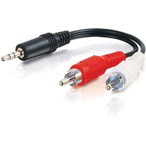 [39942/NEW] C2G 3ft Value Series One 3.5mm Stereo Male To Two RCA Stereo Male Y-Cable