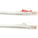 Black Box GigaBase 3 CAT5e 350-MHz Lockable Patch Cable (UTP), White, 10-ft. (3.0-m)