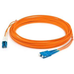 [ADD-SC-LC-7M6MMF/NEW] AddOn 7m LC (Male) to SC (Male) Orange OM1 Duplex Fiber OFNR (Riser-Rated) Patch Cable