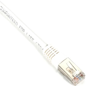 [EVNSL0505MS-0002/NEW] Black Box Cat5e 350-MHz, Shielded, Solid Backbone Cable (FTP), PVC, White, 2-ft. (0.6-m)