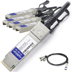 [CAB-Q-S-1M-AO/NEW] AddOn Arista Networks CAB-Q-S-1M Compatible TAA Compliant 40GBase-CU QSFP+ to 4xSFP+ Direct Attach Cable (Passive Twinax, 1m)