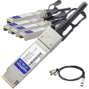 [470-AAXG-AO/NEW] AddOn Dell 470-AAXG Compatible TAA Compliant 40GBase-CU QSFP+ to 4xSFP+ Direct Attach Cable (Passive Twinax, 3m)